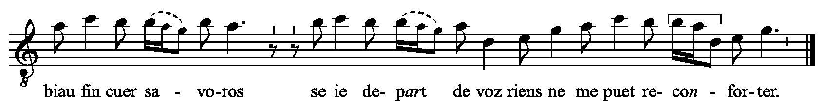 Refrain musical notation